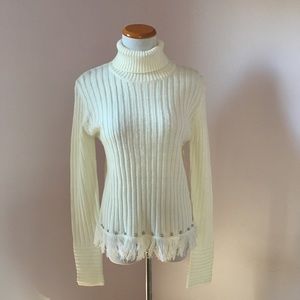 Lumiere Nordstrom turtle neck cardigan stud